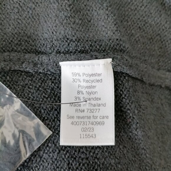 NWT Sonoma Goods For Life Womens Black Drop Shoulder Pullover Sweater Size 2X - Picture 6 of 7